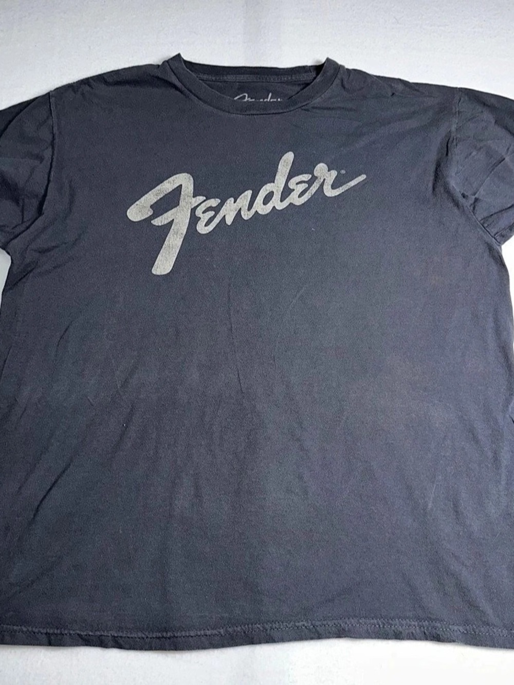 Fender Script Logo Graphic T-Shirt Gray Large